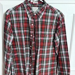 J. Crew Men's Multicolor Plaid Button Down Shirt